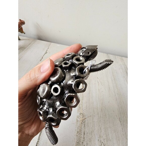 Kalifano turtle metal art bolt figurine statue unique recycled - Picture 5 of 8